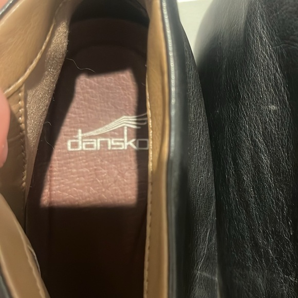 Dansko Fifi Black Leather Ankle Booties Boots size 40 - Picture 3 of 3